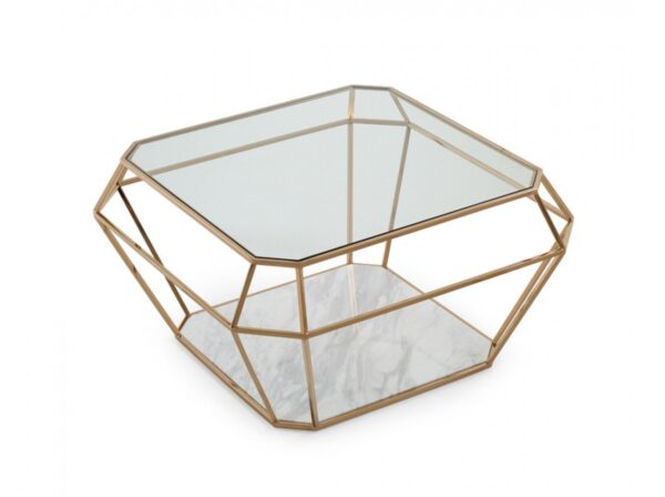 CT1052/OMBRE ROSEGOLD COFFEE TABLE