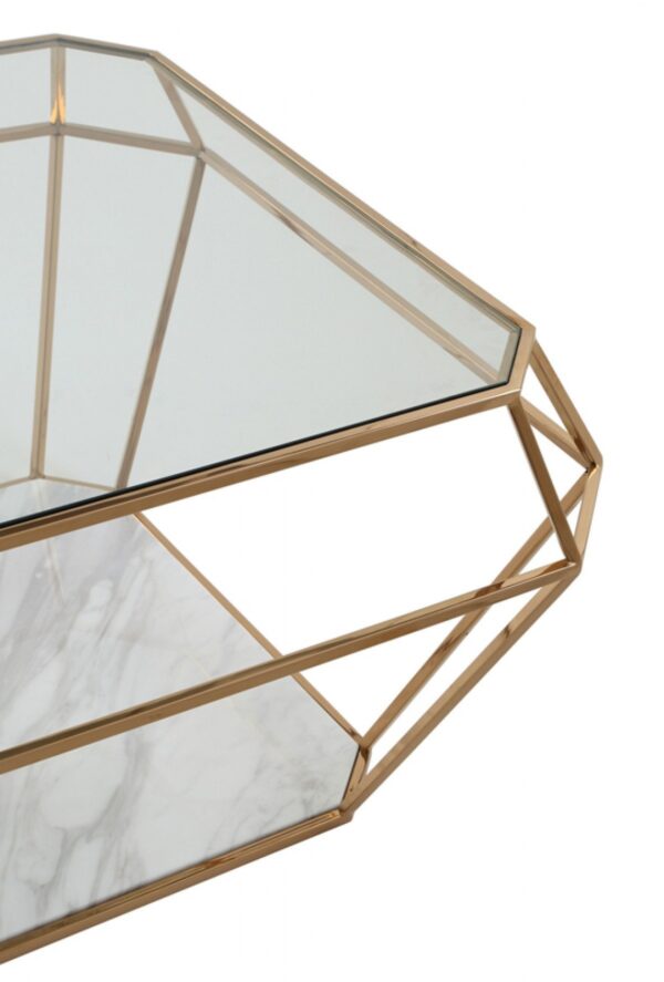 CT1052/OMBRE ROSEGOLD COFFEE TABLE