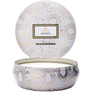 SC1015/MOKARA 3 WICK CANDLE IN DECORATIVE TIN