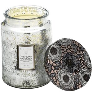 SC1021/YASHIOKA GARDENIA LARGE GLASS JAR CANDLE