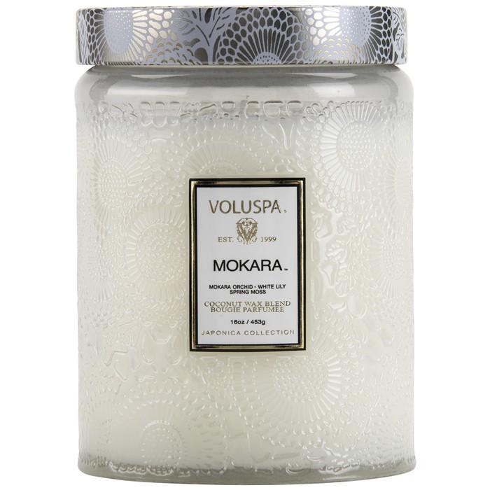 SC1023/MOKARA LARGE GLASS JAR CANDLE