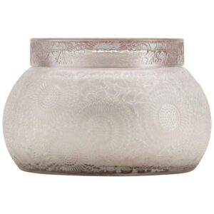 SC1029/PANJORE LYCHEE EMBOSSED GLASS CHAWAN BOWL