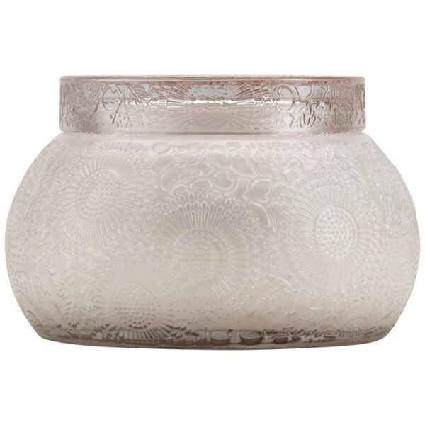 SC1029/PANJORE LYCHEE EMBOSSED GLASS CHAWAN BOWL