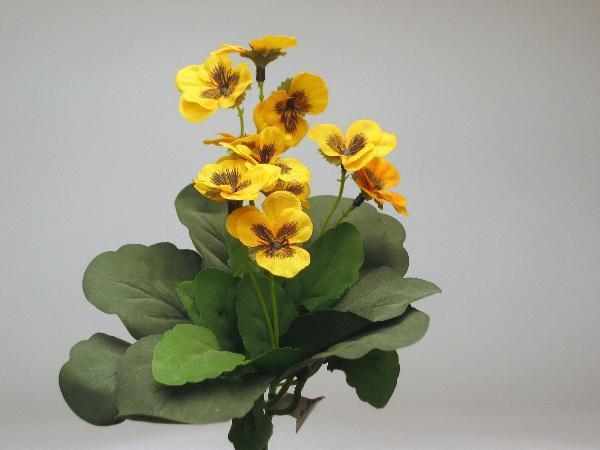 FW1073/PANSY MINI BOUQUET GOLD YELLOW