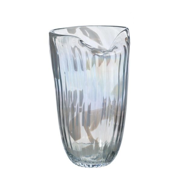 VS1185/VASE TRANSPARENT GLASS. DECORATION