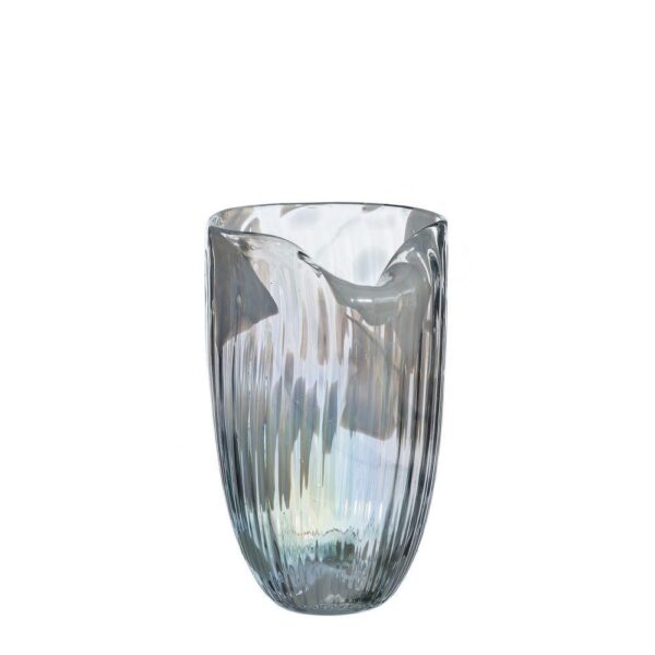 VS1185/VASE TRANSPARENT GLASS. DECORATION