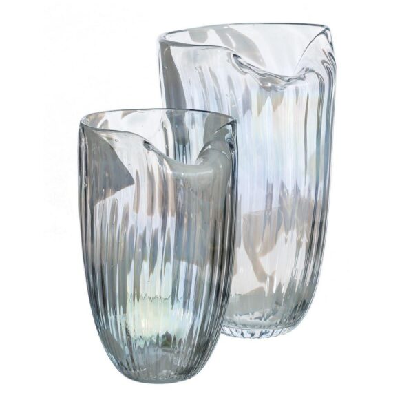 VS1185/VASE TRANSPARENT GLASS. DECORATION