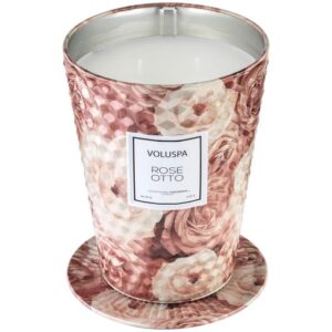 SC1078/Rose Otto 2 Wick Tin table candle