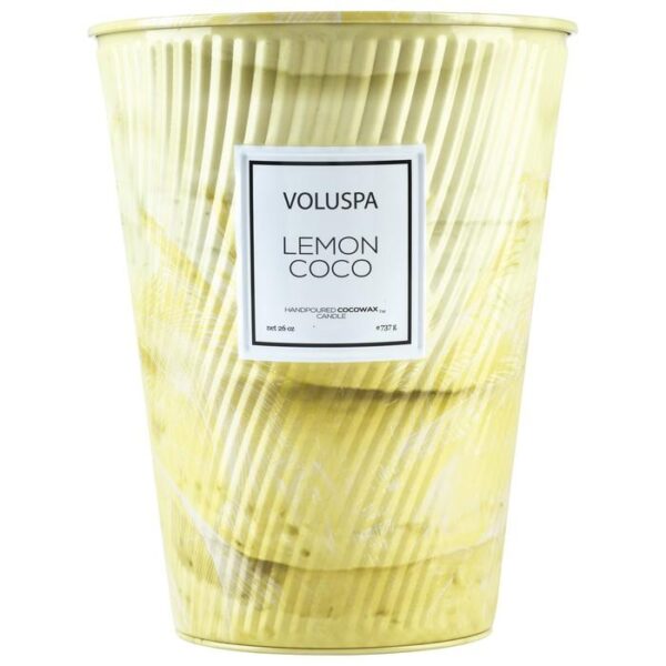 SC1089/LEMON COCO 2 WICK TIN TABLE CANDLE