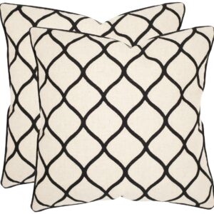 TP1091/SET-2 ELIZA 18" PILLOWS BLACK