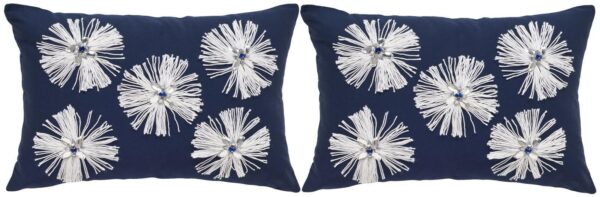 TP1093/SET-2 BELLISSIMA 12X18" PILLOWS/SAPPHIRE