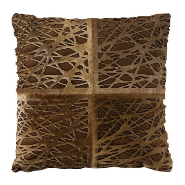 TP1096/ECCENTRIC COWHIDE 18"x18" PILLOW