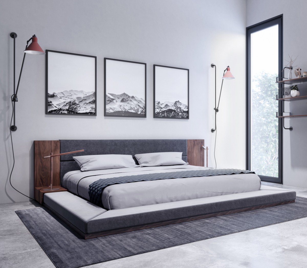 BS1016/JAGUAR MODERN BEDSET