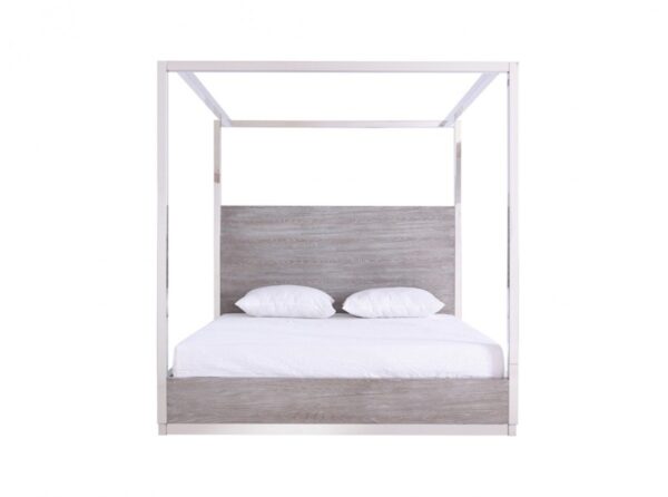 BS1019/Earlena Grey 4 poster bed