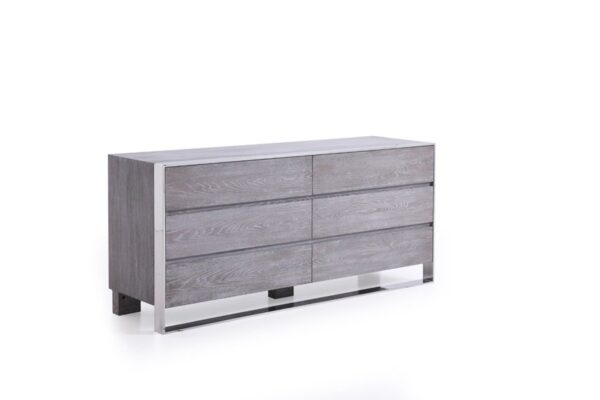 BS1019/Earlena Grey 4 poster bed