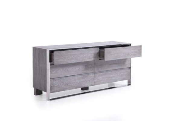 BS1019/Earlena Grey 4 poster bed