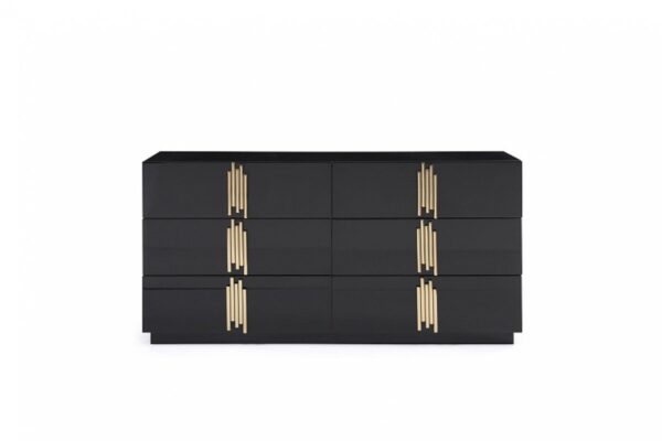 BS1020/ALLURE BLACK & GOLD BEDROOM