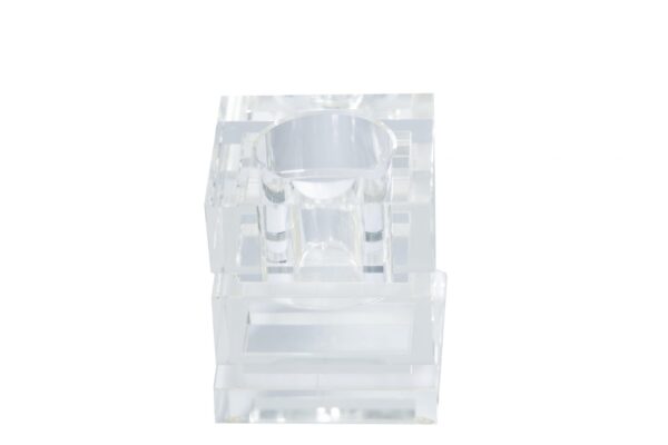 CH1042/GLASS SQUARE CHANDLE HOLDER