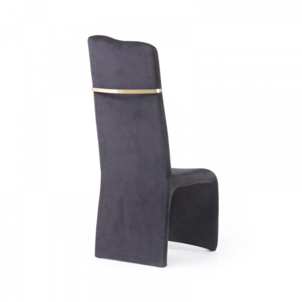 DC1036/MARINE BLACK & GOLD DINING CHAIR