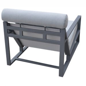 OUT1009/ Boardwalk Outdoor Grey Lounge Chair Set