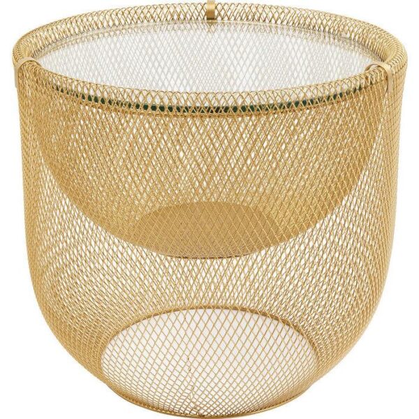 CT1075/Coffee Table Grid Gold √ò50cm