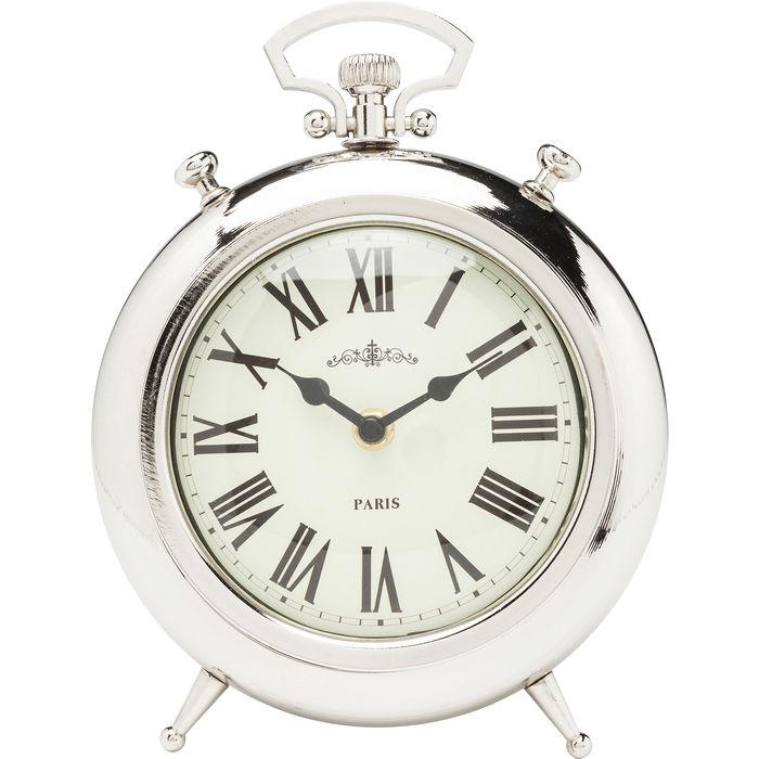 CL1037/Table Clock Pocket Round Silver