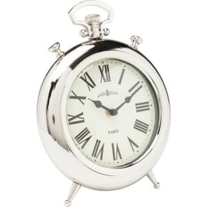 CL1037/Table Clock Pocket Round Silver
