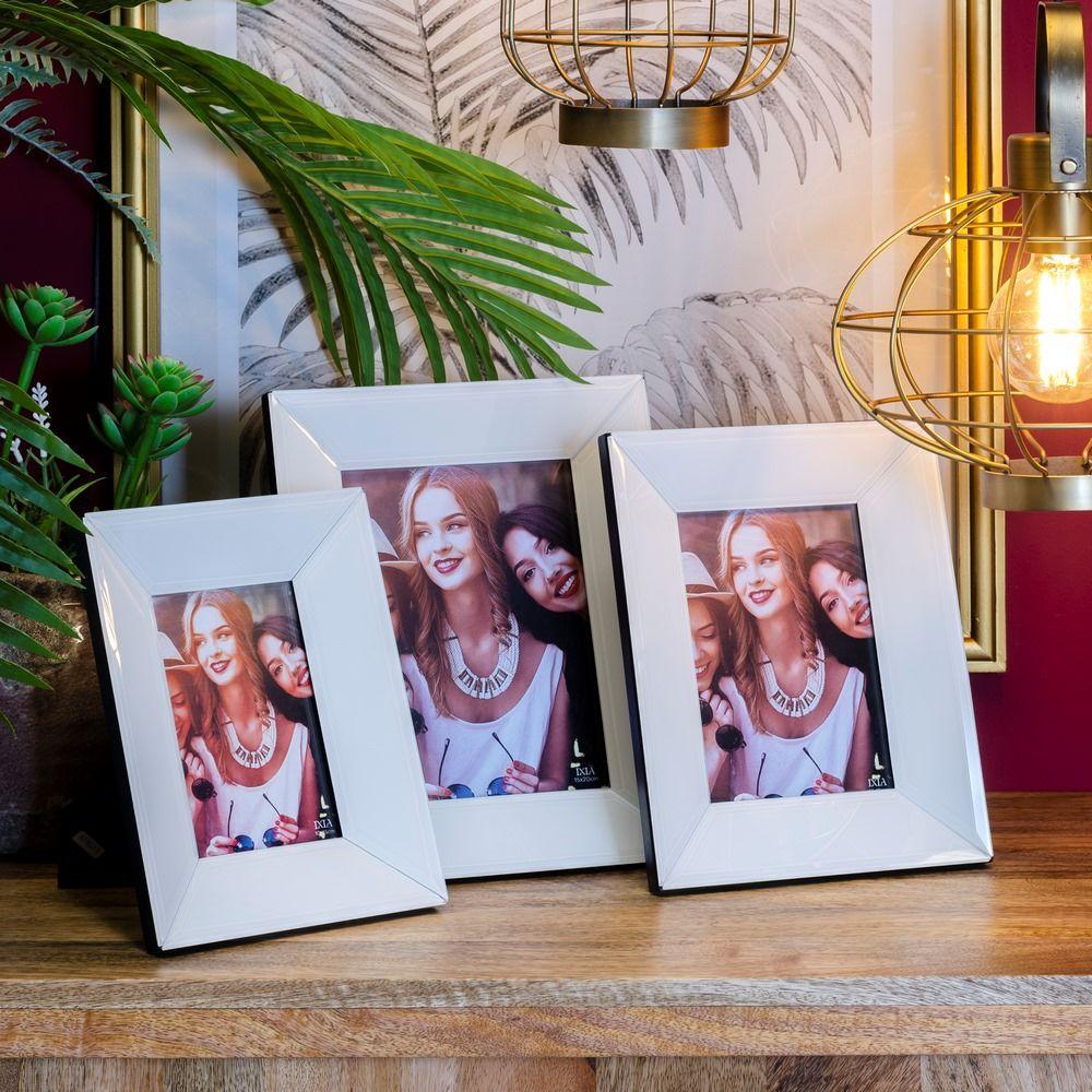 PF1026/PHOTO FRAME WHITE GLASS.