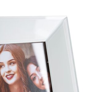 PF1026/PHOTO FRAME WHITE GLASS.