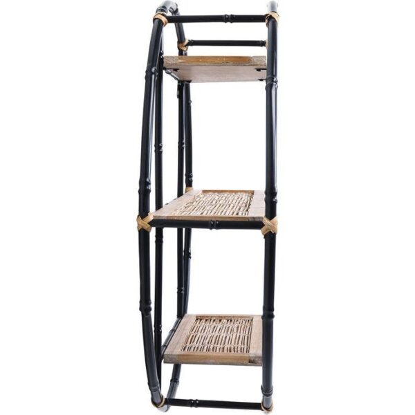 WS1012/Wall Shelf Jungle Bamboo Black √ò60cm