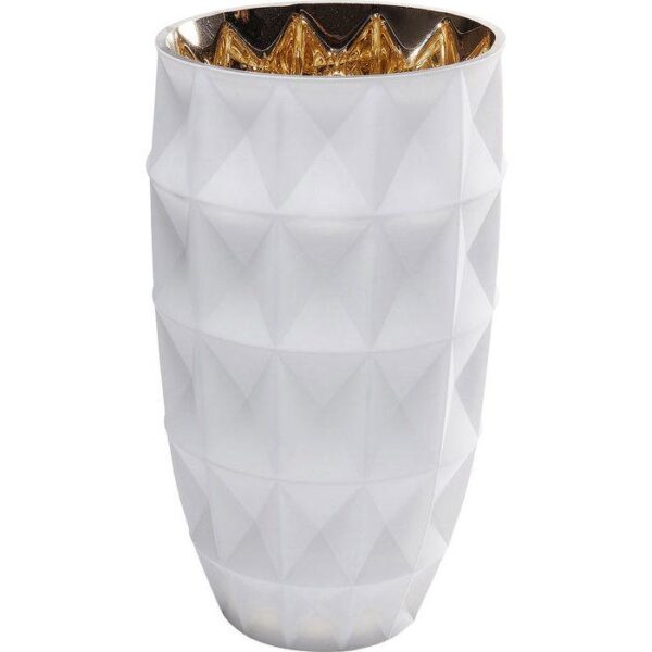 VS1247/Vase Precious Triangle White 25cm