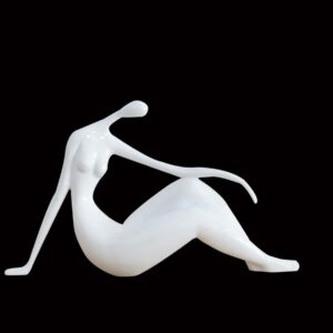 FG1079/Modern White Interlude Sculpture