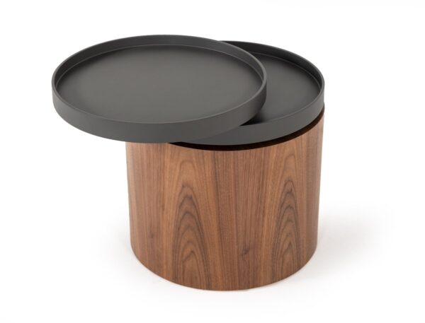 ST1056/Bascom Modern Walnut End Table W/ Swivel Top