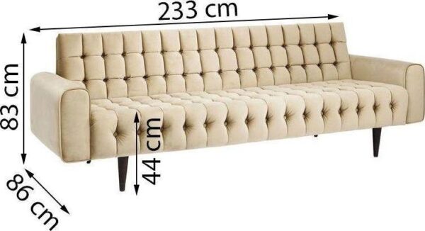 SO1006/Zurich Velvet Sofa 3-Seater