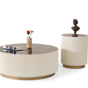 OLIVIA CENTER TABLE AND OLIVIA SIDE TABLE