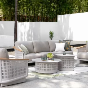 Theshowroom Furniture Lattice ALU Mesh Outdoor Sofa Set