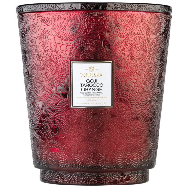 GOJI TAROCCO ORANGE 5 WICK HEARTH CANDLE