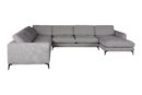 Vakra Sectional Sofa-LIGHT GREY