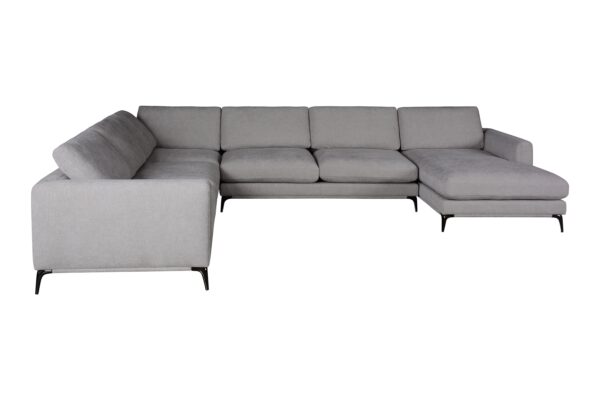 Vakra Sectional Sofa-LIGHT GREY - Image 3