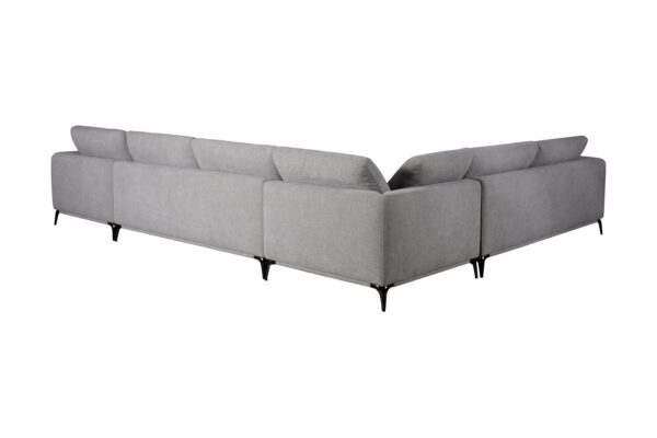 Vakra Sectional Sofa-LIGHT GREY - Image 4