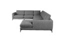 Vakra Sectional Sofa-DARK GREY