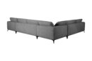 Vakra Sectional Sofa-DARK GREY