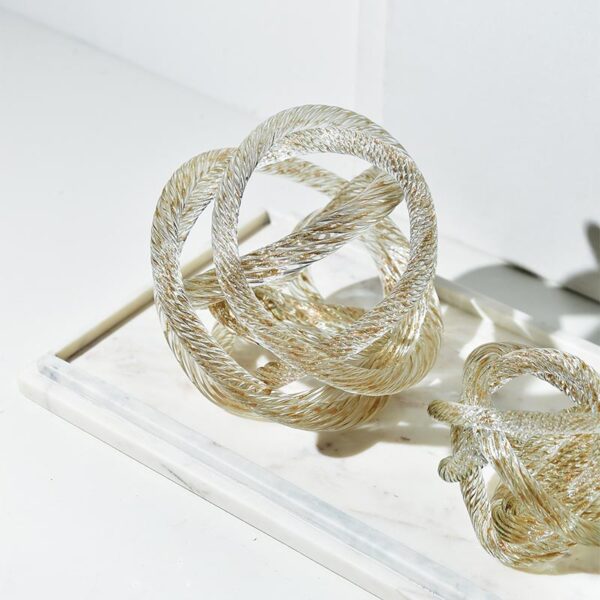 Small Intertwined glass Loops - Image 2