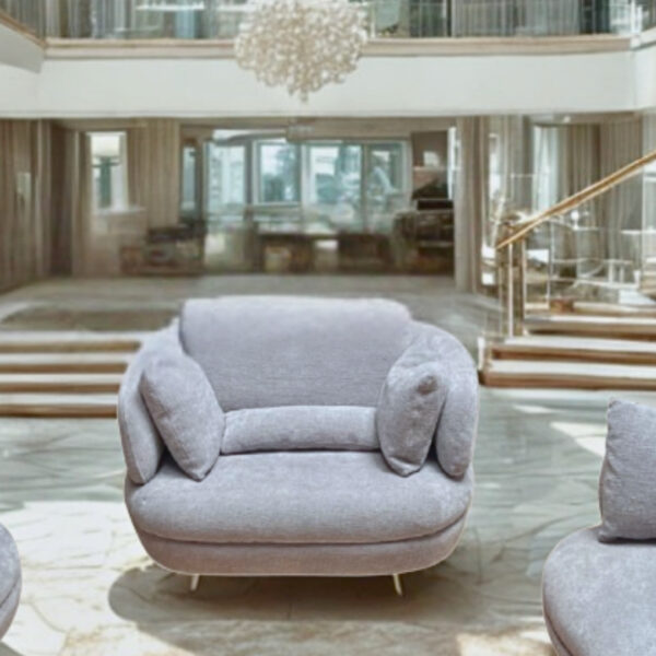 Candy Sofa Set - Silver Grey - Image 3