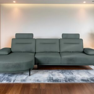 Theshowroom Furniture Dove Sectional Sofa Dark Grey