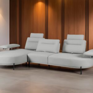 Theshowroom Furniture Dove Sectional Sofa Light Grey