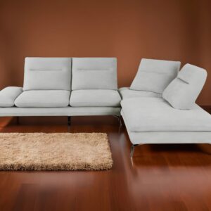 Theshowroom Furniture Duo Sectional Sofa Light Grey