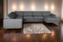 Theshowroom Furniture Vakra Sectional Sofa Dark Grey