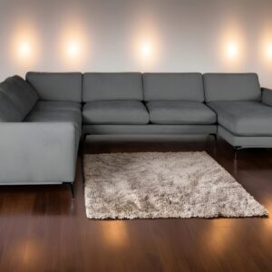 Theshowroom Furniture Vakra Sectional Sofa Dark Grey