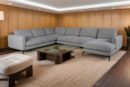 Theshowroom Furniture Vakra Sectional Sofa Light Grey